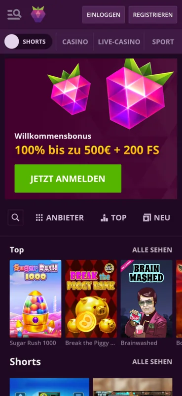 Malina Casino Mobile Gaming - Spielen auf Smartphone und Tablet